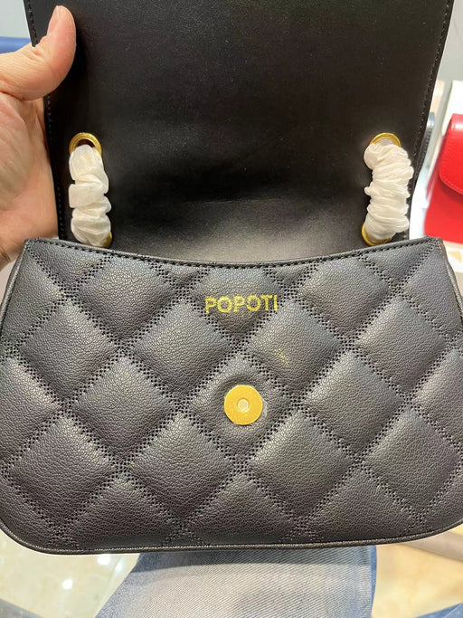 POPOTI Handbags BULLCAPTAIN Genuine Leather Small Shoulder Messenger Bags Cross Body Mobile Phone Pocket Hand Bag Purse Brand Leisure Leather Bags
