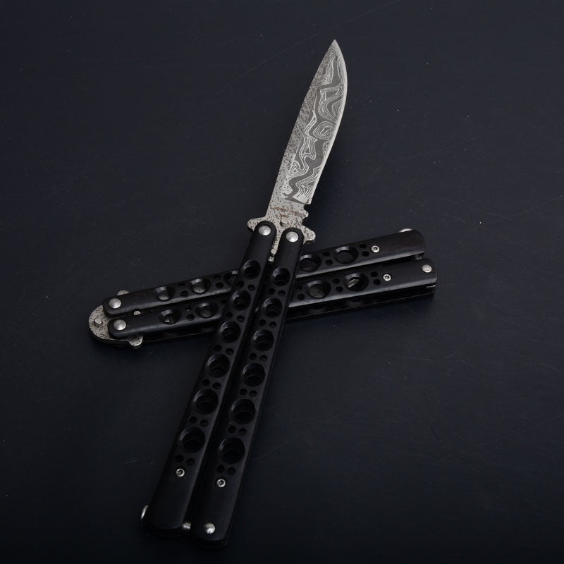 Hot ! Butterfly Knife Practice Knifes OUTDOORS Tactical Knives Combat Trainer Very Sharp Survival Tools