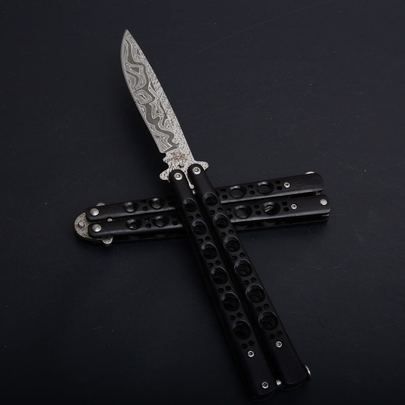 Hot ! Butterfly Knife Practice Knifes OUTDOORS Tactical Knives Combat Trainer Very Sharp Survival Tools