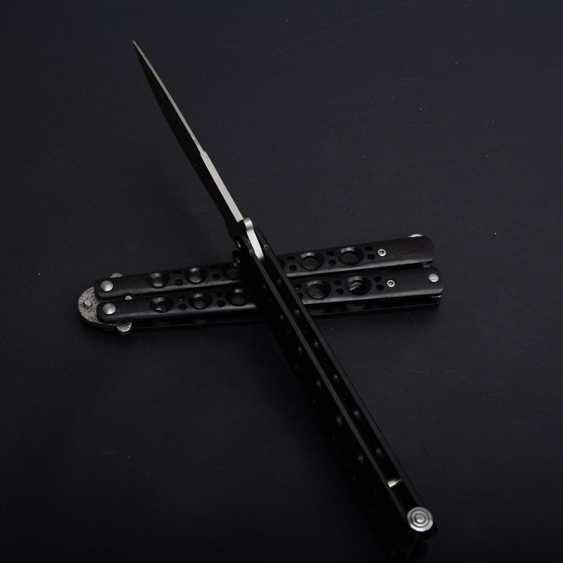 Hot ! Butterfly Knife Practice Knifes OUTDOORS Tactical Knives Combat Trainer Very Sharp Survival Tools