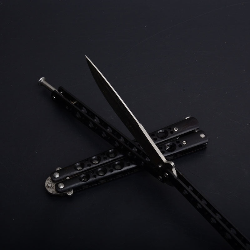 Hot ! Butterfly Knife Practice Knifes OUTDOORS Tactical Knives Combat Trainer Very Sharp Survival Tools