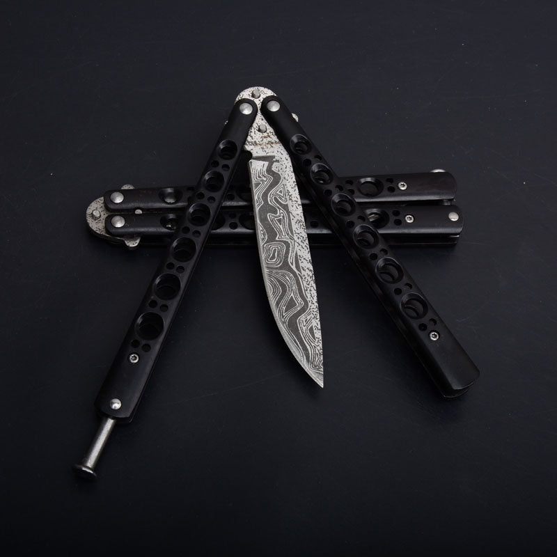 Hot ! Butterfly Knife Practice Knifes OUTDOORS Tactical Knives Combat Trainer Very Sharp Survival Tools