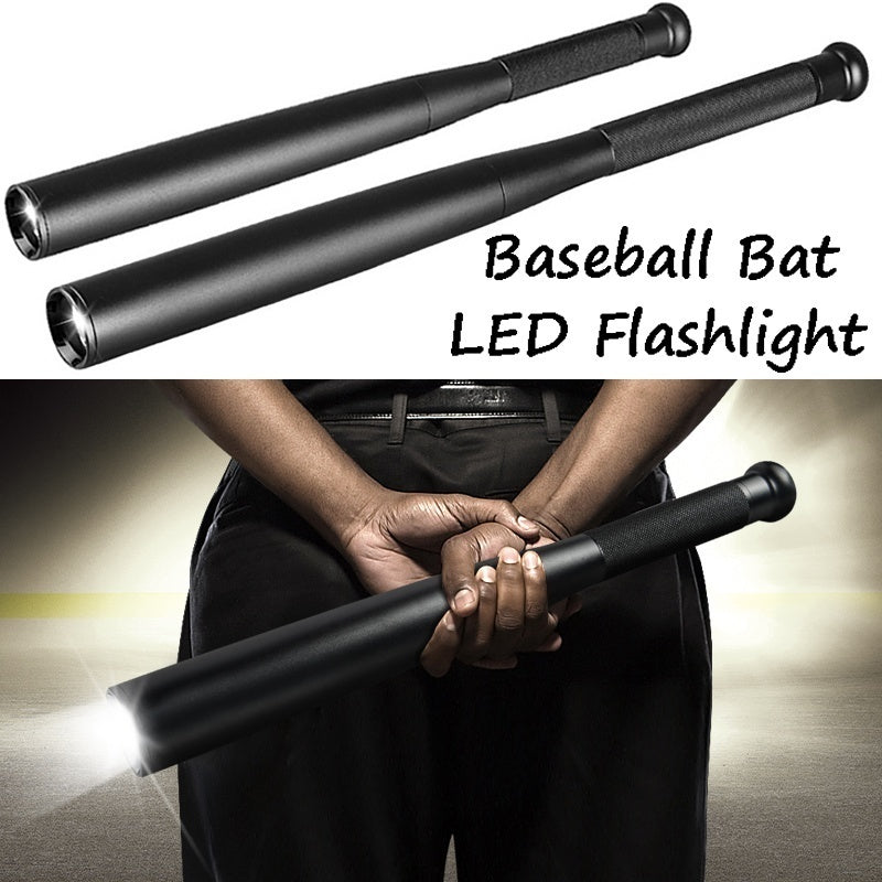 Outdoor Baseball Bat Flashlight Three Lighting Mode LED Super Bright Baton Torch for Emergency and Self Defense