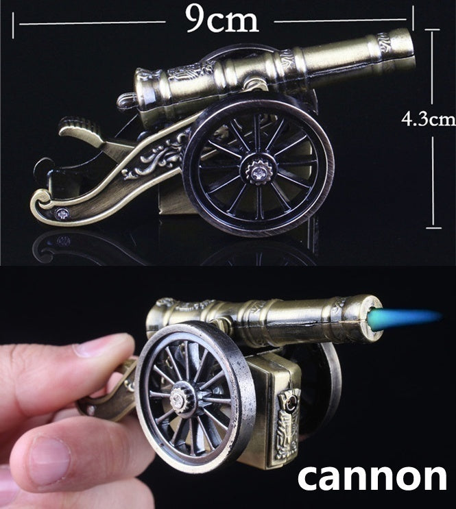 25 Styles Creativity Reusable Refillable Butane Gas Jet Flame Lighter Windproof Men Gift (No Gas )