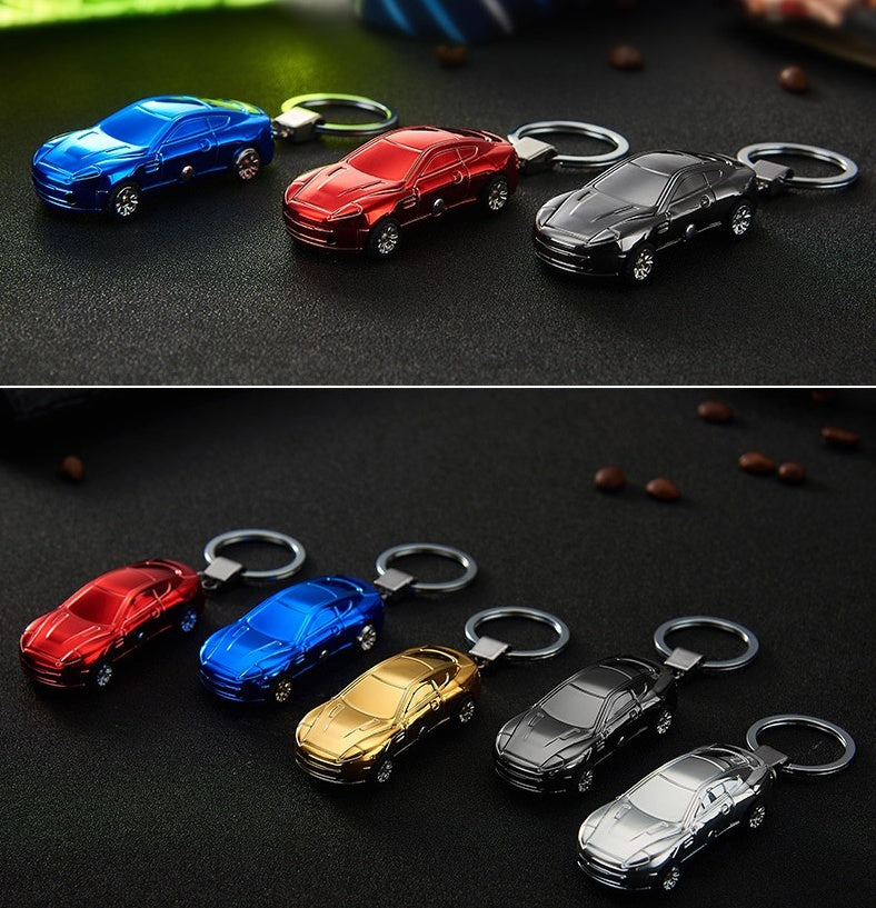 Mini Portable Keychain Flashlight USB Electric Lighter Tobacco Cigarette Charging Lighter Outdoor Windproof Lighters