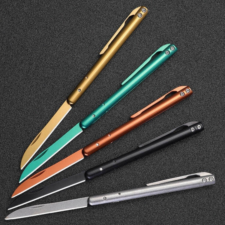 Pen Knife Keychain Ring Blade Mini Pocket Knife EDC Tools Pendent Survival Camping Folding Knife