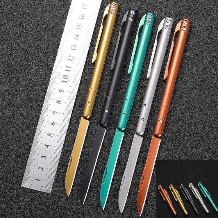 Pen Knife Keychain Ring Blade Mini Pocket Knife EDC Tools Pendent Survival Camping Folding Knife