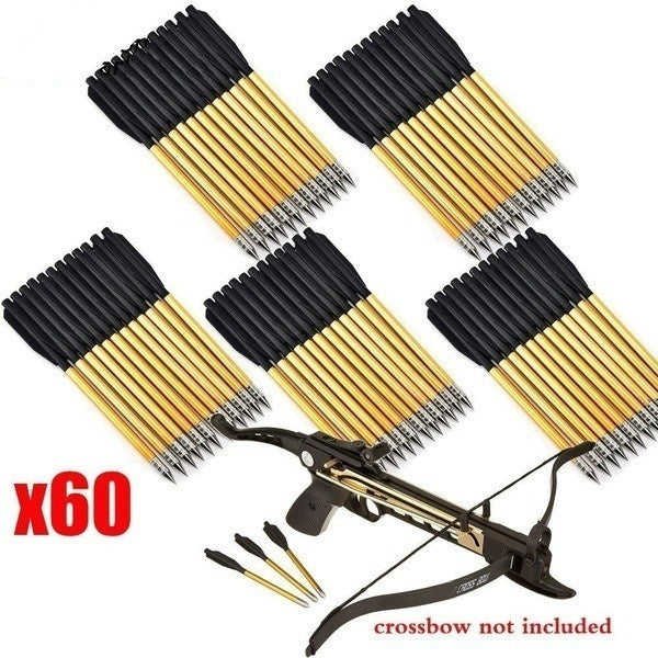 12/24/36/48/60 PCS Hunting BOLTS ARROWS FOR 50 & 80 Lb CROSSBOW ARCHERY XBOW Mini Crossbow