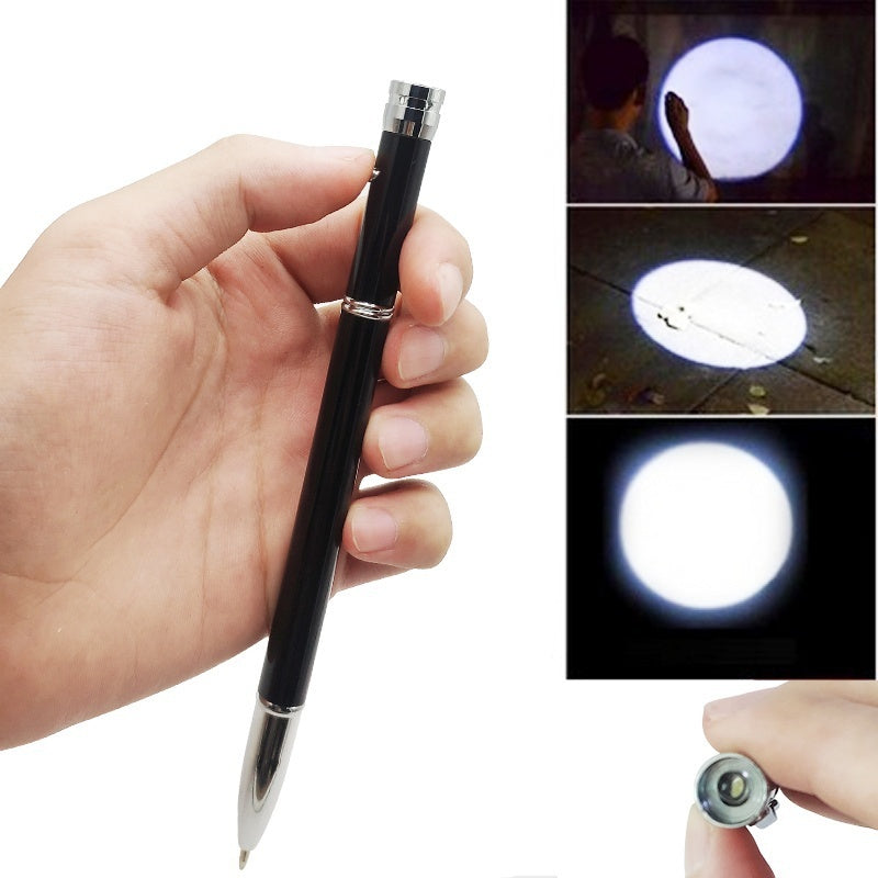 【Free gift】New Multi-function LED Tactical Pen Self-defense  Automatic Knife Camping Multifuntion Tools