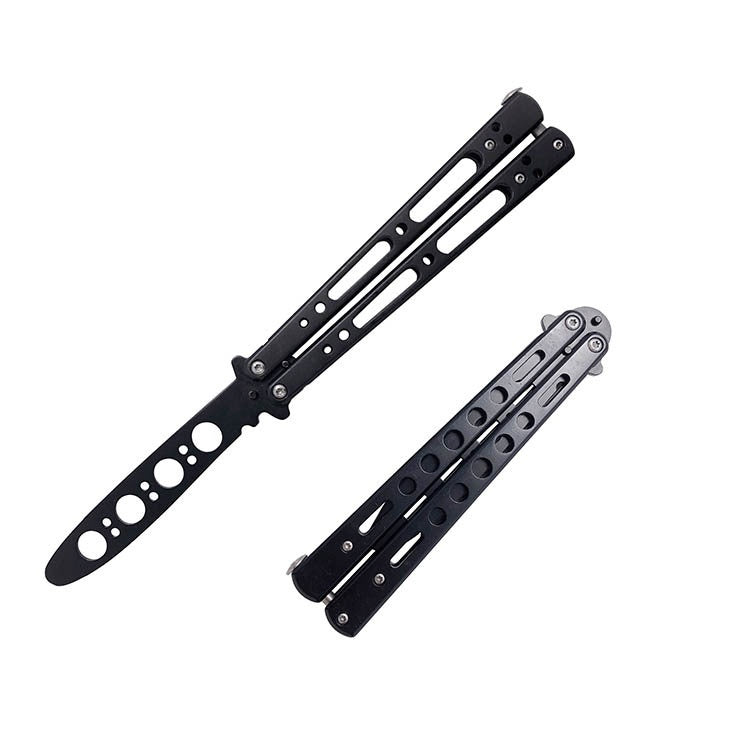 Play Cool Butterfly Tool Unopened Butterfly Training Knife Novice Practice Knife Stainless Steel Folding Knife From Stock
