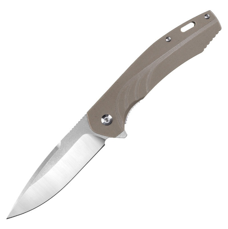 Camping Survival Outdoor Self-defense Sharp Fruit Knife Folding Knife D2 Stainless Steel Folding Knife