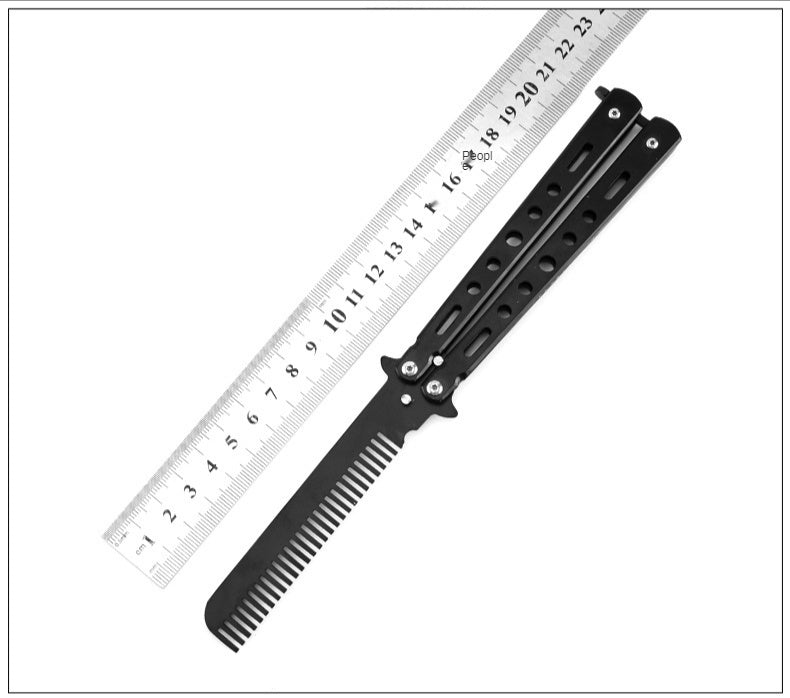 Practice comb folding knife Butterfly practice swing knife Portable swing knife Multi-function swing comb Training swing knife