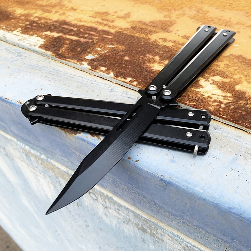 Unshaved butterfly swing knife Folding play knife Butterfly practice knife Outdoor practice swing knife