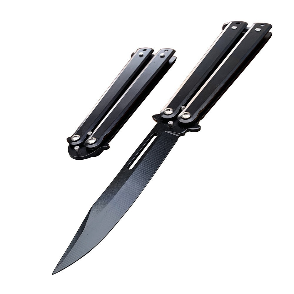 Unshaved butterfly swing knife Folding play knife Butterfly practice knife Outdoor practice swing knife