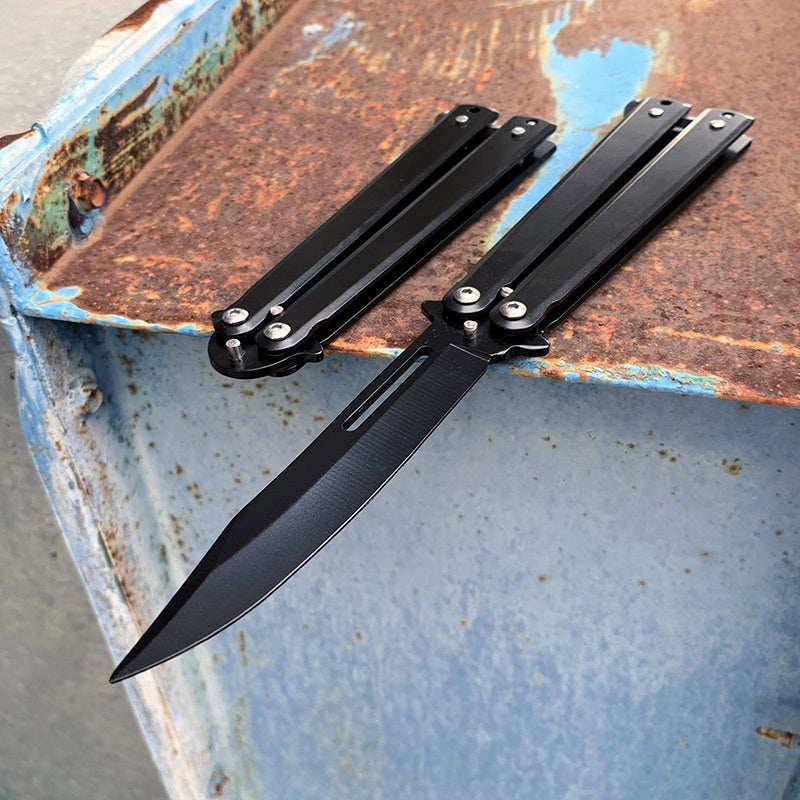 Unshaved butterfly swing knife Folding play knife Butterfly practice knife Outdoor practice swing knife