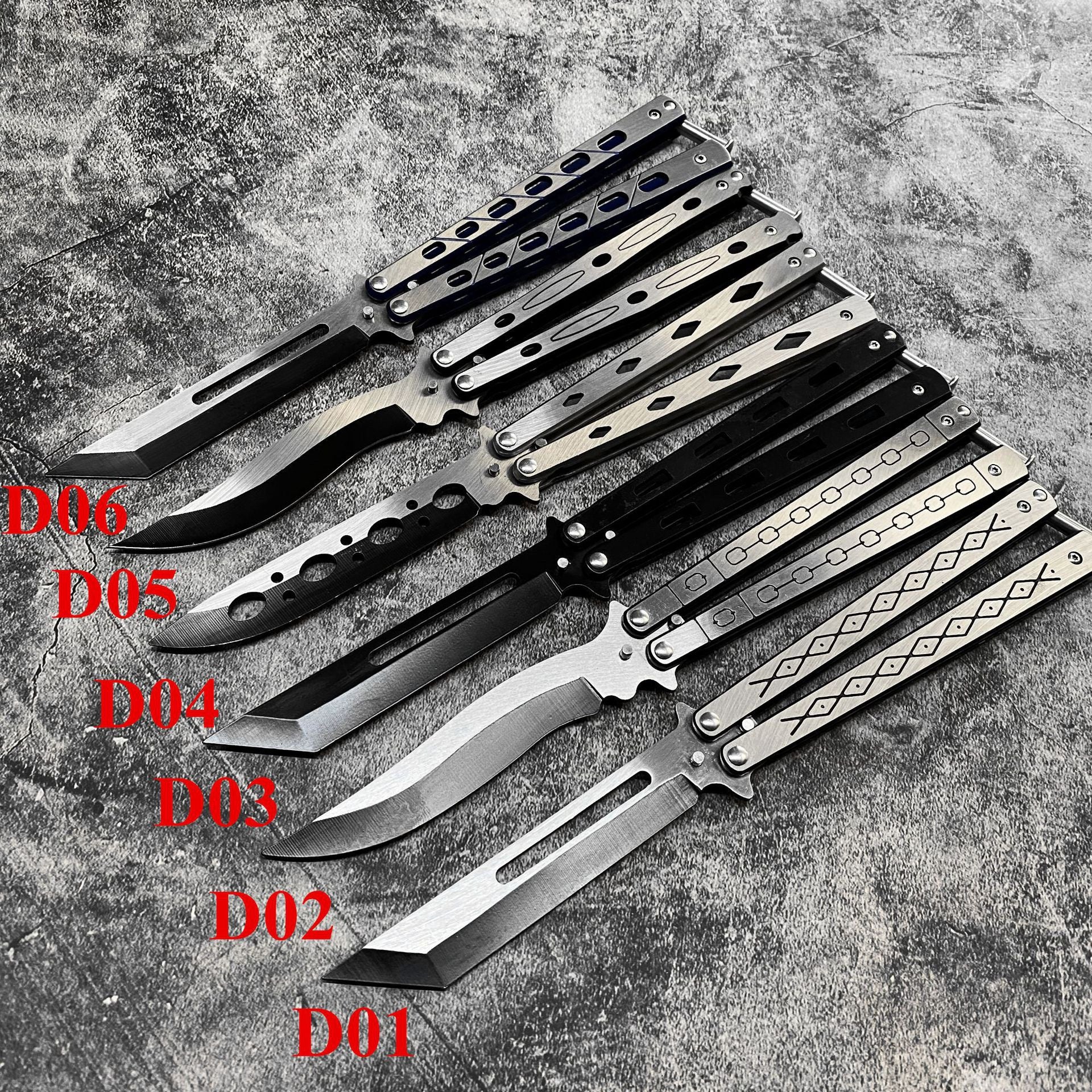 Butterfly Knife Folding Pocket Knife Knife Practice Flick Knife Practice Flick Knife Practice Comb Folding Knife Unopened Spot Training Knife