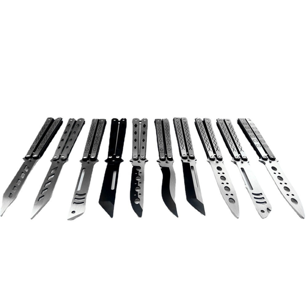 Butterfly Knife Folding Pocket Knife Knife Practice Flick Knife Practice Flick Knife Practice Comb Folding Knife Unopened Spot Training Knife