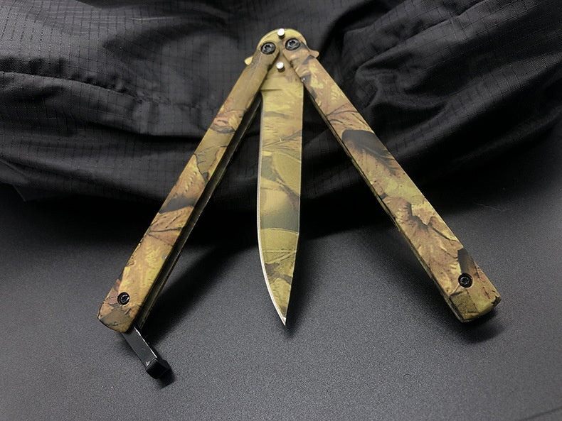 Play cool folding butterfly knife butterfly practice knife training tool knife practice knife