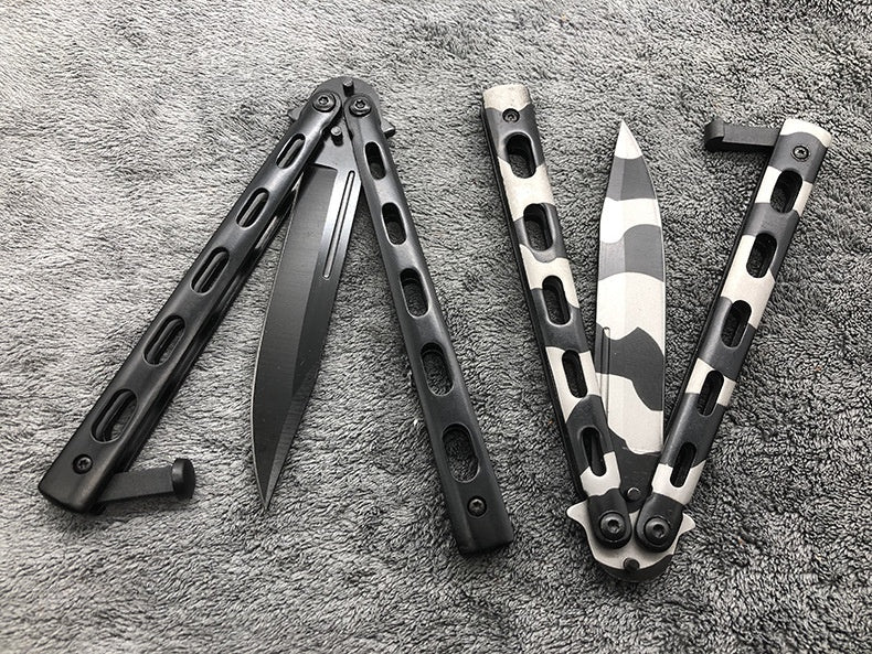 Play cool folding butterfly knife butterfly practice knife training tool knife practice knife