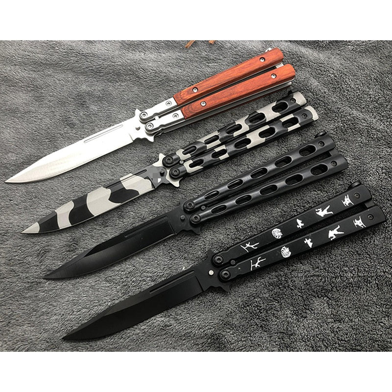 Play cool folding butterfly knife butterfly practice knife training tool knife practice knife