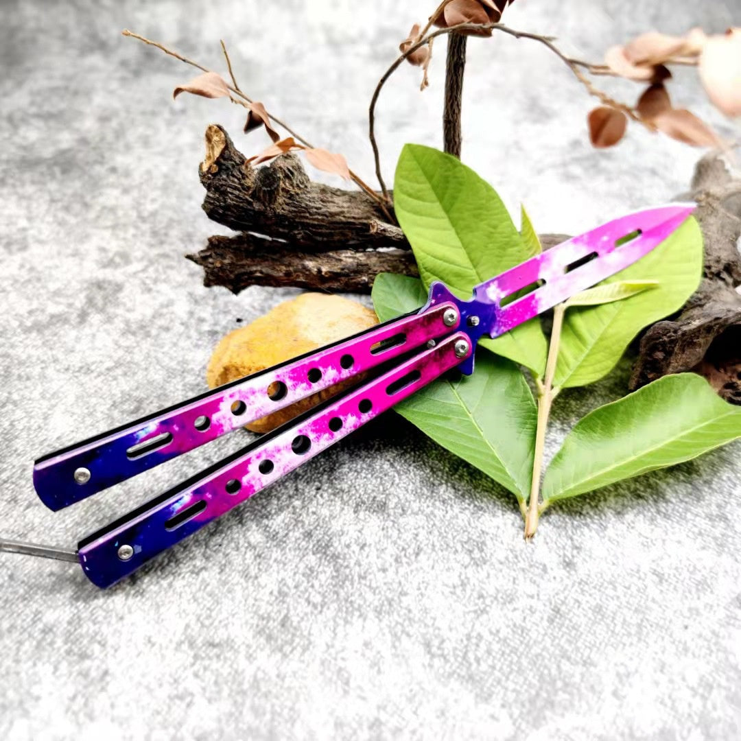 Butterfly practice butterfly swing hand knife practice knife butterfly comb butterfly knife butterfly butterfly series not edged