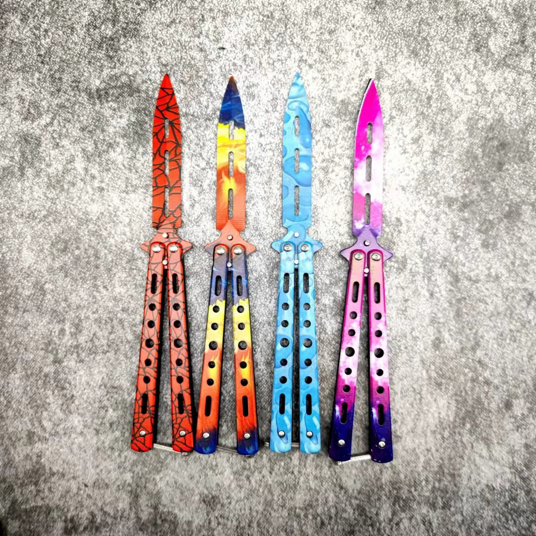 Butterfly practice butterfly swing hand knife practice knife butterfly comb butterfly knife butterfly butterfly series not edged