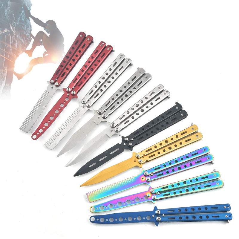 Butterfly practice butterfly swing hand knife practice knife butterfly comb butterfly knife butterfly butterfly series not edged