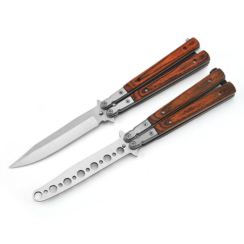 Butterfly practice comb beginner playing cool portable hand knife training folding knife outdoor practice knife
