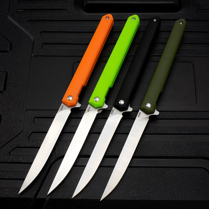 Outdoor mini knife factory spot folding knife sharp bearings folding knife wilderness survival fruit knife