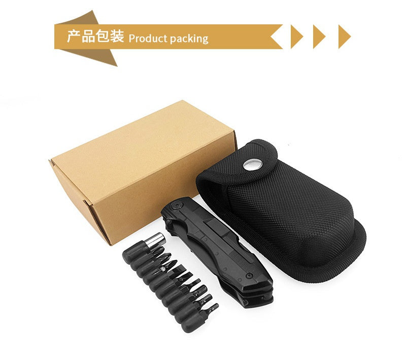Multi-function knife combination multi-purpose tool multi-function pinner manufacturers camping equipment knife survival folding outdoor