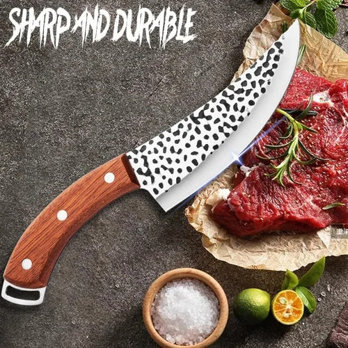 Kitchen Chef Knife Cooking Accessories Forged Stainless Steel Outdoor Hunting Cleaver Meat Bones Fish Fruits Vegetables