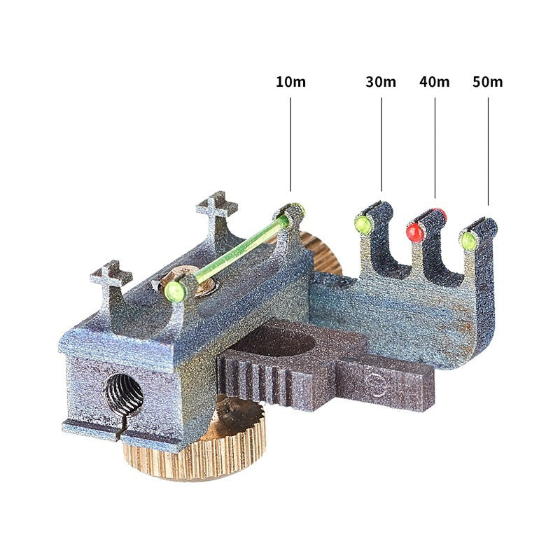 Purple sandalwood wind slingshot titanium alloy fast flattened rubber band stitching technology sniper sight