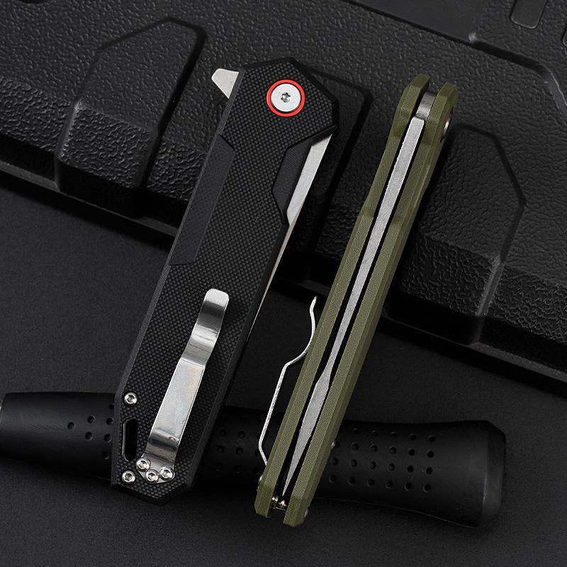 Portable fruit blade sharp knife folding knife outdoor G10 folding knife wild survival knife spot supply manufacturer