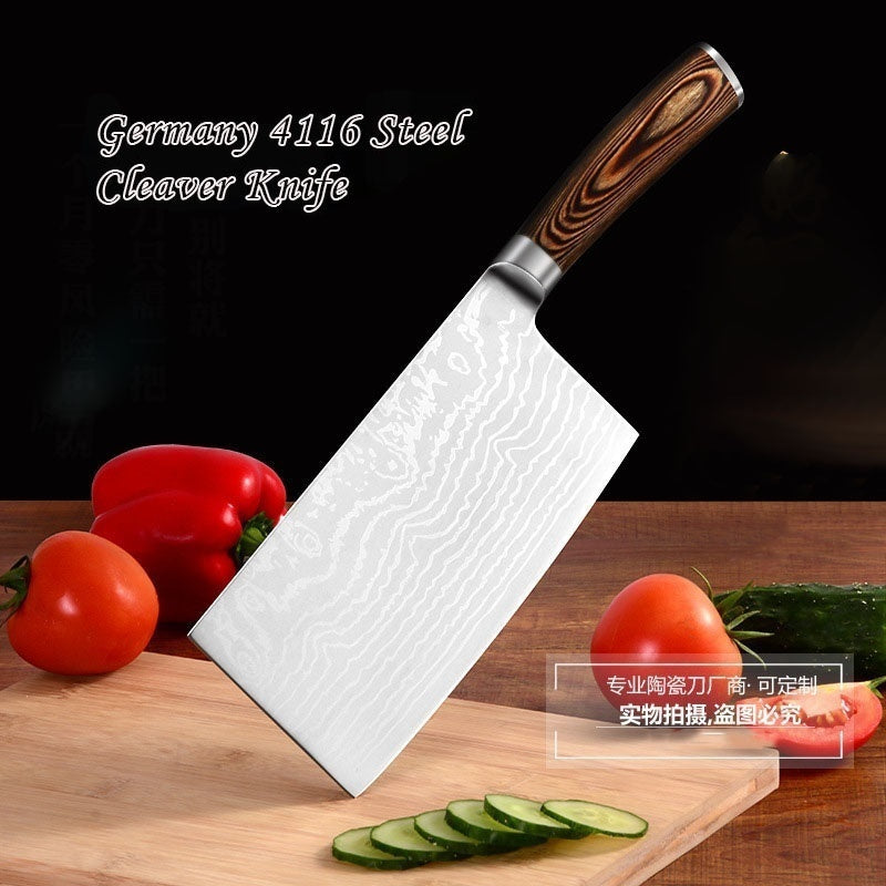 Stainless Steel Kitchen Knife Tools Cooking Knives Imitation Forged Butcher Knives Slaughter Boning Knives Chef Cleavers Boning Meat Knives