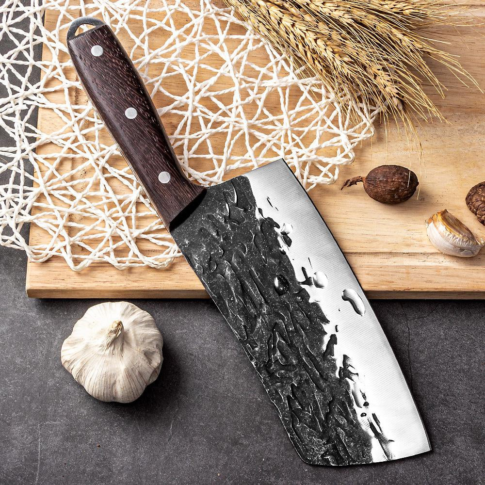 Handmade forging Longquan Hammer Drit Driven Knife House Handling Fast Net Red Slice Cut Meat Kitchen Kitchen Kitchen Sword Spot