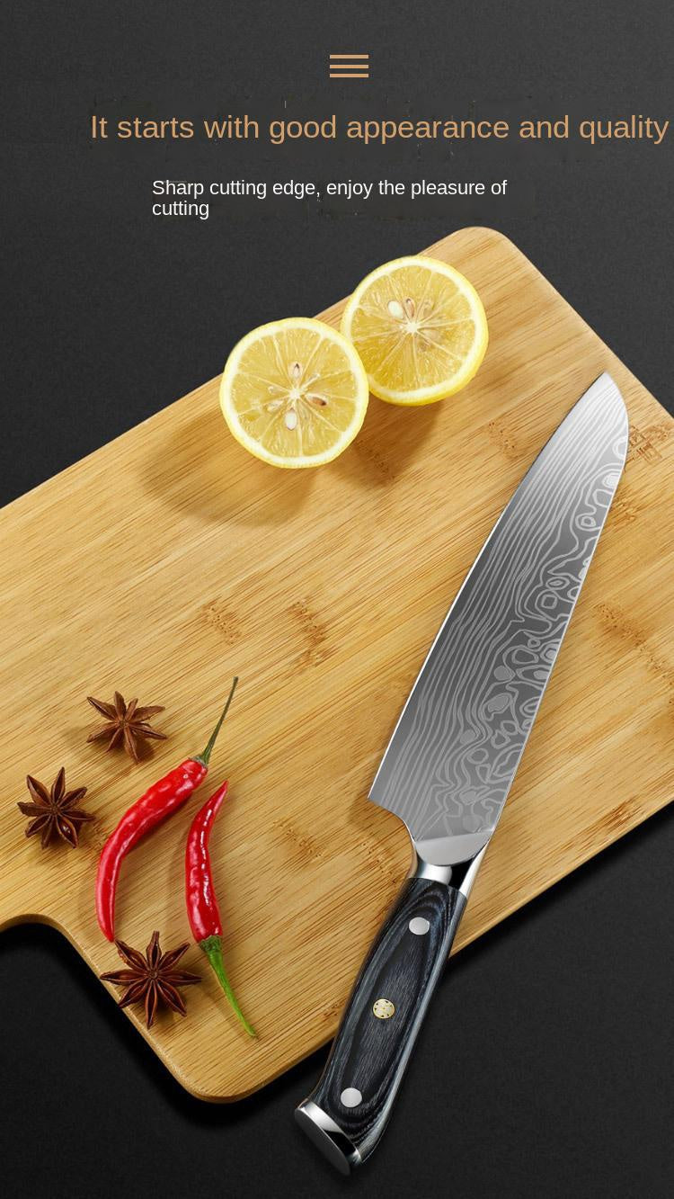 8 inch pattern round head chef's knife west chef's blade meat knife cutting kitchen knife