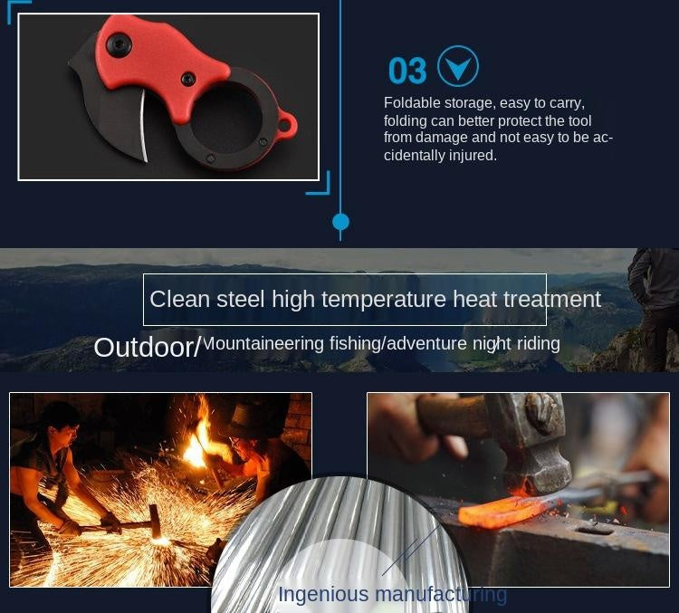 Mini folding knife camping outdoor survival knife portable knife outdoor knife stainless steel mini claw knife