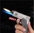 NEw Gun shape Foldable Lighter Blue&Yellow Dual Flame Jet Lighters New Spray Gun Butane Lighters Gas Cigarette Lighter For Man Gift(Without Gas)