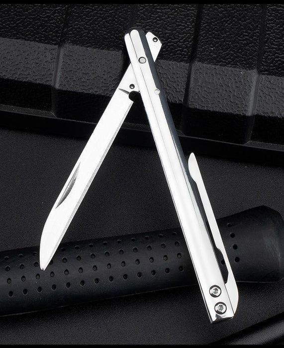 New Factory spot express Small knife Outdoor portable fruit knife stainless steel folding knife steel pen knife open box folding knife