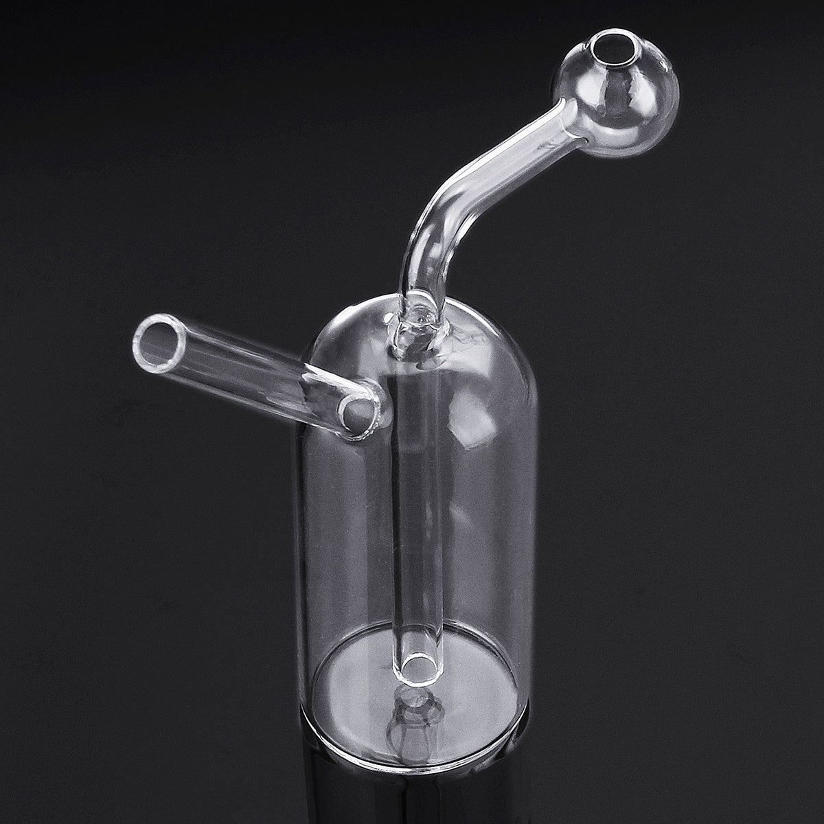 "4.53"" Transparent Hookah Water Glass Bong Smoking Pipes Shisha Tobacco Smoke Bowl Bottle Oil Burner "