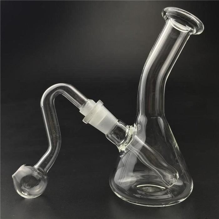 Water Glass Pipe Bottle Hookah Shisha Oil Burner Pipe for Smoking Herb Tobacco Oil  4.3"