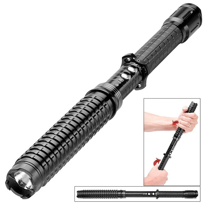 2025 Tactical Flashlight Stun Gun for sale Volts Stun Baton Self-defense Weapons For Women Survival Camp | POPOTR™