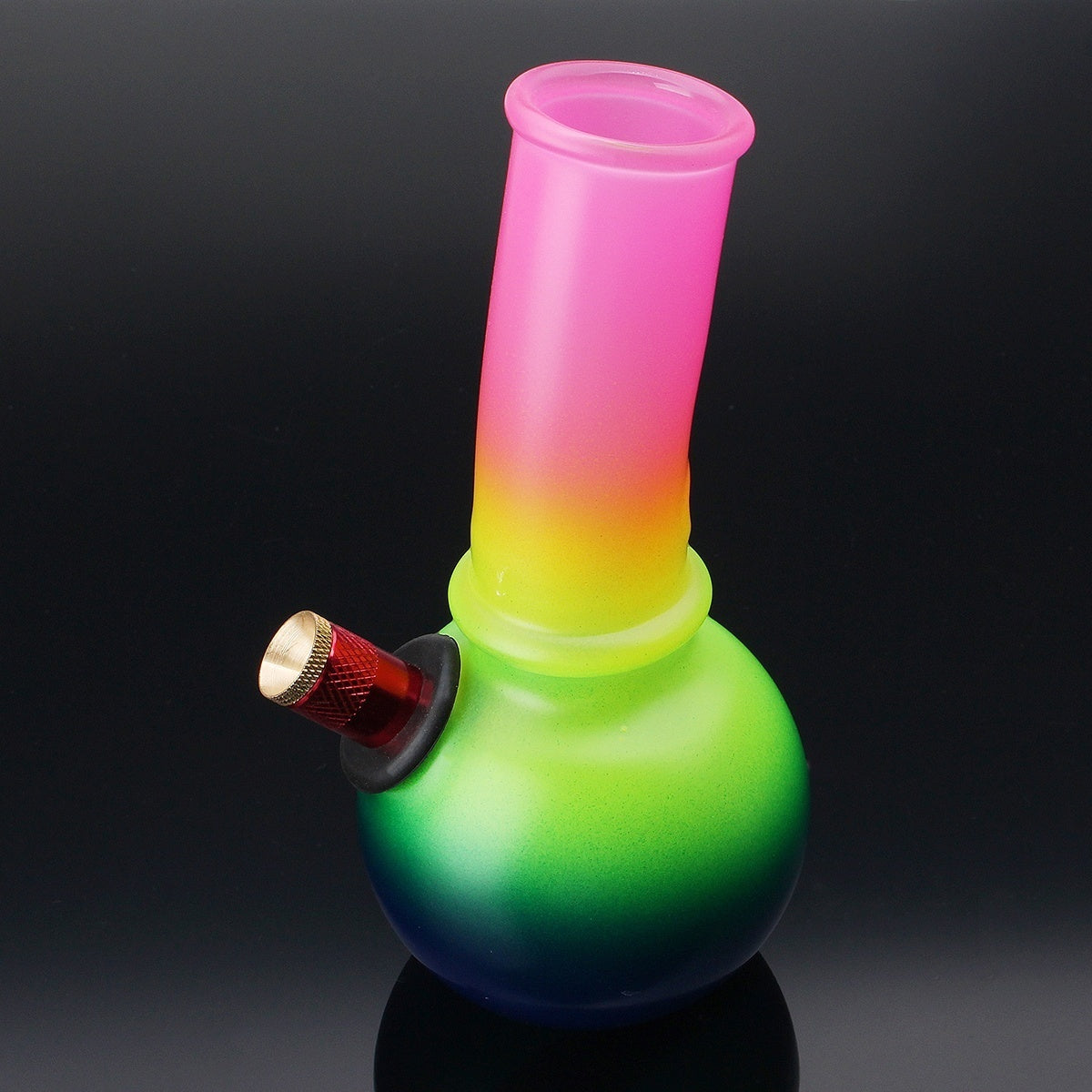 6.5" Colorful Hookah Water Glass Smoking Pipes Smoke Shisha Tobacco Herb Cigarette Fitter Bottle