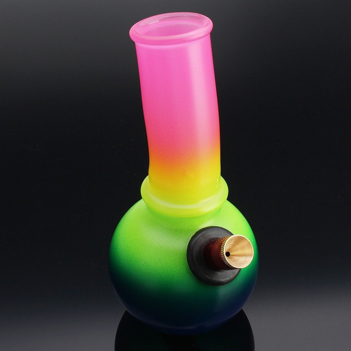 6.5" Colorful Hookah Water Glass Smoking Pipes Smoke Shisha Tobacco Herb Cigarette Fitter Bottle