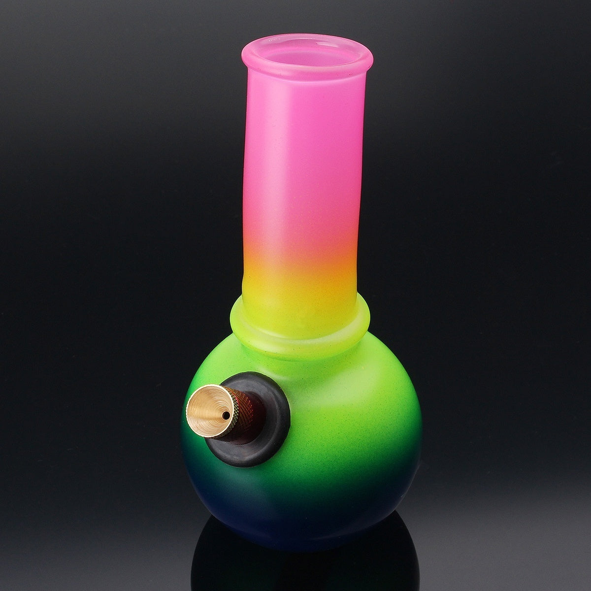 6.5" Colorful Hookah Water Glass Smoking Pipes Smoke Shisha Tobacco Herb Cigarette Fitter Bottle