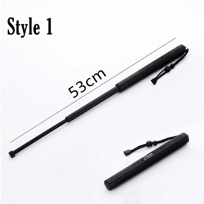 High-quality Mechanical Stick Self-defense Weapons in Car Tactical Telescopic Three-section Stick for Men Gift