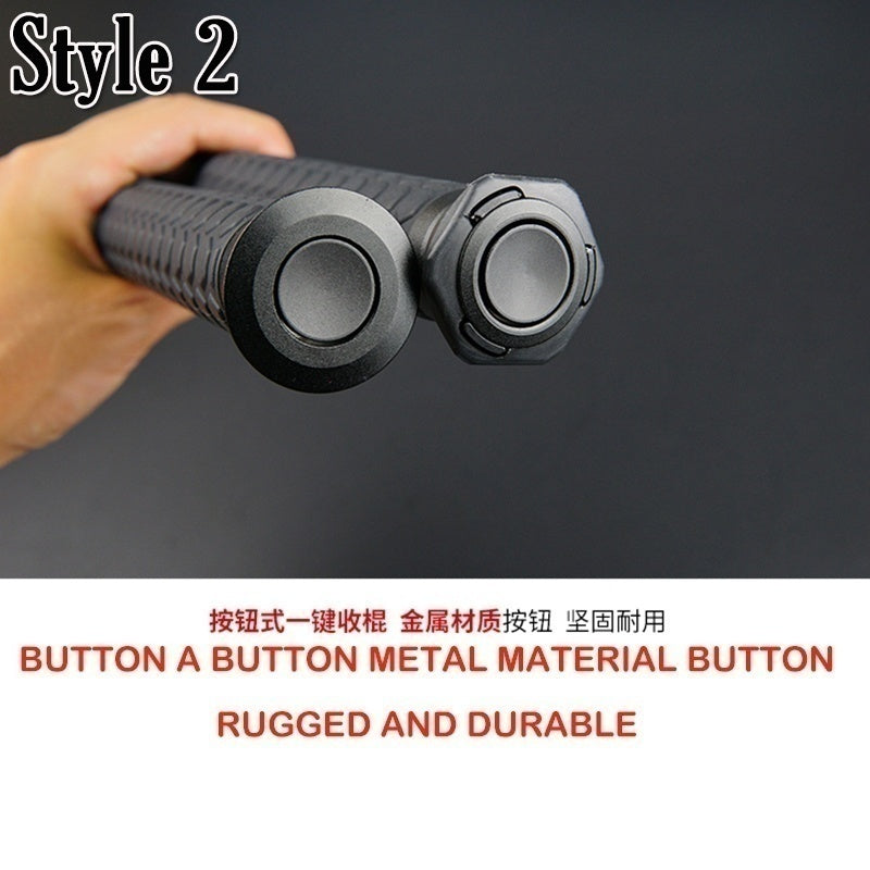 High-quality Mechanical Stick Self-defense Weapons in Car Tactical Telescopic Three-section Stick for Men Gift