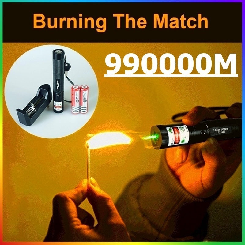 2025 532nm Best Laser Pointer Pen Adjustable Focus 301 Keyed for 5000-10000 Meters | POPOTR™