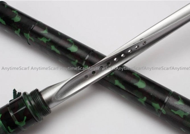 Camouflage Spiral Triangular Saber Combination Baton Knife