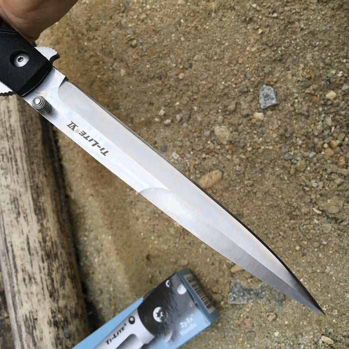 NEW Blade Tactical Stiletto Folding Survival Knife Folding Blade Knife